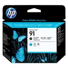 HP P2V35A 91 PRINTHEAD MATTE BLACK/CYAN Original