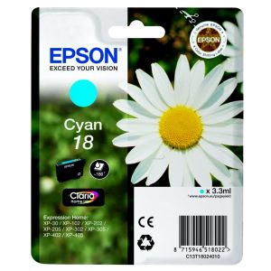 EPSON T18024012 INK 18 CLARIA CYAN Original