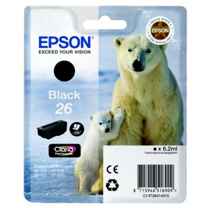 Epson T26014010 INK 26 CLARIA Black Original