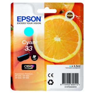 EPSON T33424012 INK 33 CLARIA CYAN Original