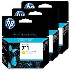 HP CZ136A INK 711 Yellow 29ML 3PACK Original