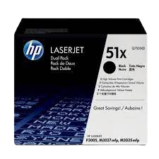 HP Q7551XD Toner LJM3027 Black 13K DUAL PK Original