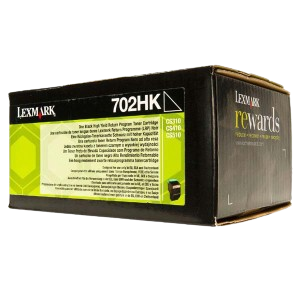 Lexmark 70C2HK0 Toner Black Original 702HK HRET 3K