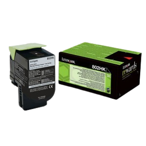 Lexmark 80C2HKE Toner 802HKE CORP BLK 4K Original