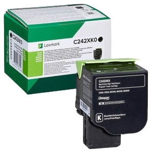 Lexmark C242XK0 Toner EXT HI RET Black 6K Original