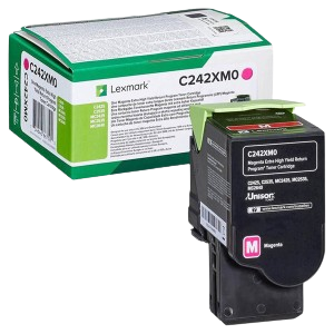Lexmark C242XM0 Toner EXT HI RET Magenta 3.5K Original