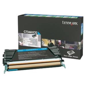 Lexmark C734A1CG Toner C734/6 RET CYA 6K Original