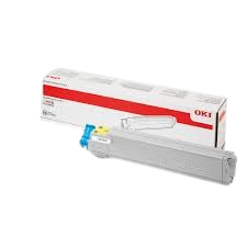 Original OKI 43837129 Toner Yellow