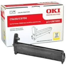 OKI 43870005 Drum C5650/C5750 Yellow 20K Original