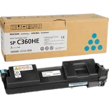 Original Ricoh 408185 / SPC360HE Toner Cyan