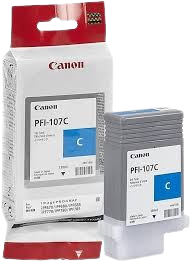 Canon PFI107C INK TANK DYE Cyan Original