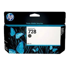 HP F9J68A INK 728 MATTE BLACK 300ML Original