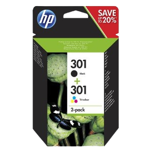 HP N9J72AE INK 301 COMBO 2-PACK Original