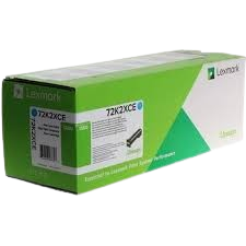 Lexmark 72K2XCE Toner Cyan EXT HY RET PRO Original