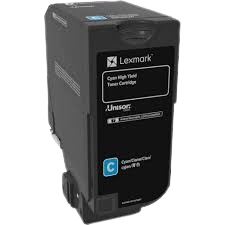 Lexmark 84C0H20 Toner CX725 Cyan HY 16K Original