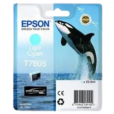 EPSON T76054010 INK T7605 LIGHT CYAN Original EPSON T76054010 INK T7605 LIGHT CYAN Original