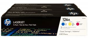 HP CF341A TONER 126A COLOR TRI-PACK ORIGINAL