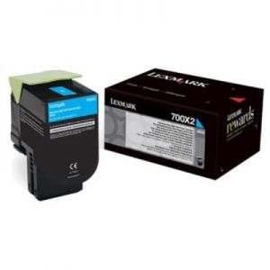 LEXMARK 70C0X20 TONER 700X2 EHIGH CYA 4K ORIGINAL