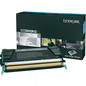 LEXMARK C736H2KG TONER C736 HY BLK 12K ORIGINAL