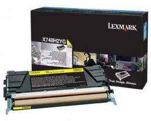 LEXMARK X748H2YG TONER X748 HYIELD YEL ORIGINAL