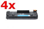 Compatibil cu HP CE285A XXL Toner Black economy set (4 x 2500 pag)
