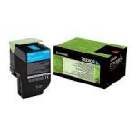 Original Lexmark 70C2XCE / 702XC Toner Cyan