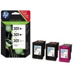 HP E5Y87EE INK 301 BLK(2)/TRI-COL(1) 3PK Original