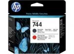 HP F9J88A 744 PRINTHEAD MATTE BLACK RED Original