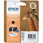 Epson C13T07114H10 INK Black TWIN PACK Original