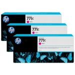 HP B6Y33A INK 771C 3/PK 775-ML Magenta Original