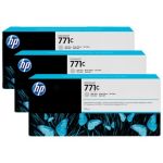 HP B6Y38A INK 771C 3/PK 775-ML LT Gray Original