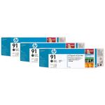 HP C9480A INK 91 Matte Black CTG 3X775ML Original