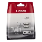 Canon BCI15BK INK I70/I80/IP90 2/PK Black Original