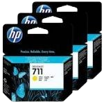 HP CZ136A INK 711 Yellow 29ML 3PACK Original