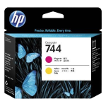 HP F9J87A 744 PRINTHEAD MAGENTA YELLOW Original