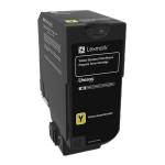 Lexmark 74C20Y0 Toner Yellow RET PROG 3K Original