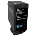 Lexmark 74C2HCE Toner Cyan HY CORPORATE Original