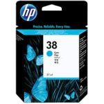 HP C9415A INK 38 Cyan PIGMENT Original HP C9415A INK 38 Cyan PIGMENT Original