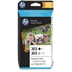 HP Z4B62EE INK 303 BLK/TRCOL+40SH PAPER Original