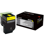 LEXMARK 80C0X40 TONER 800X4 EHIGH YEL 4K ORIGINAL